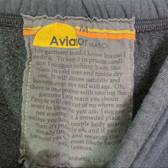 Aviator Nation Women’s 5 Stripe Sweatpants Navy M - Picture 5 of 9